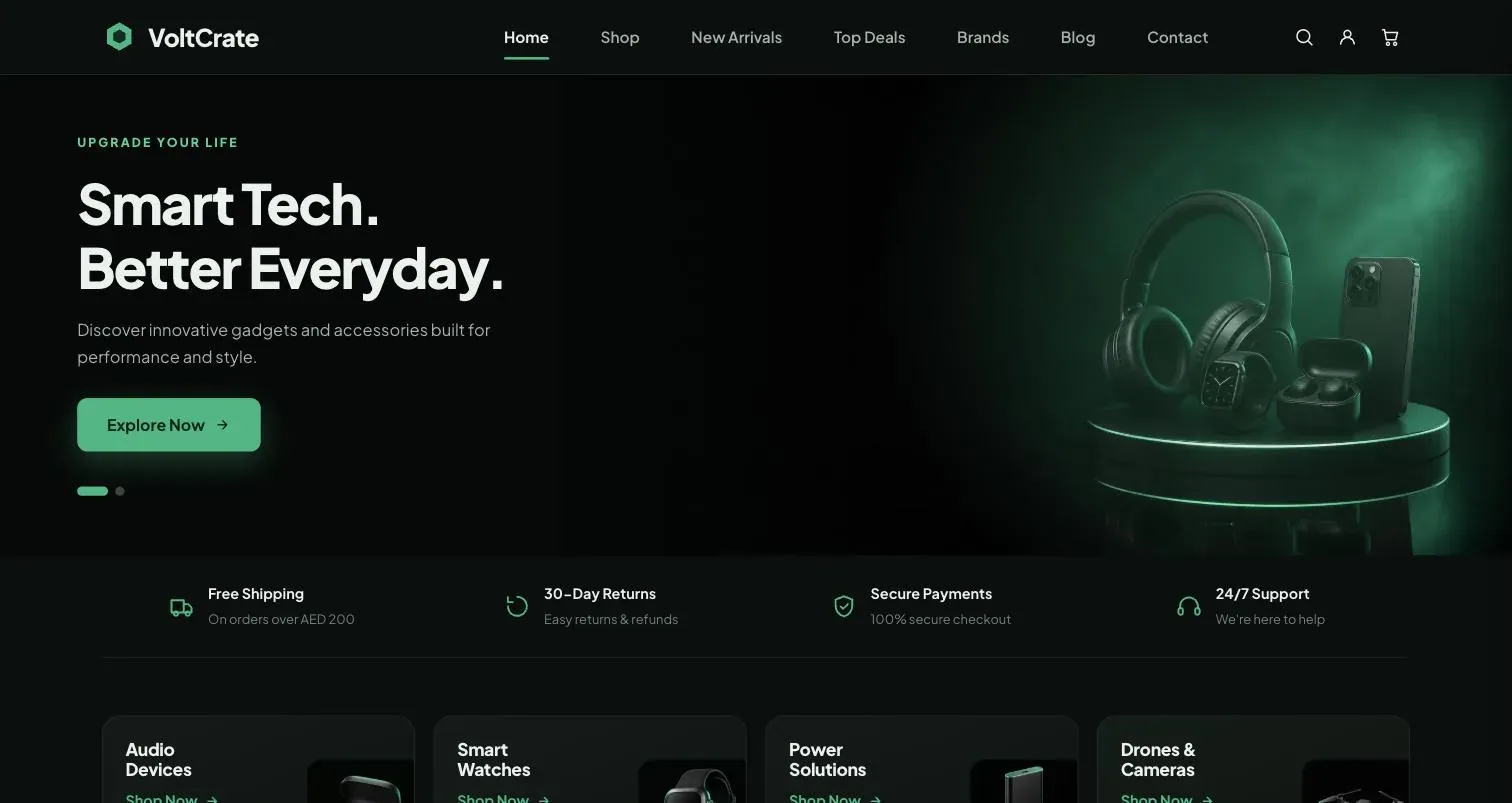 VoltCrate — The homepage